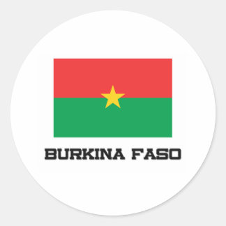 Burkina Faso Flag Classic Round Sticker