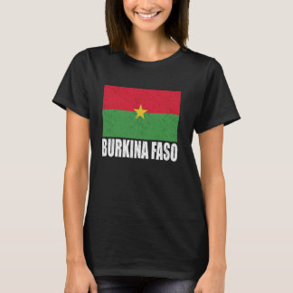 Burkina Faso Flag Grunge Vintage Souvenir Burkina T-Shirt