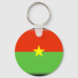 Burkina Faso Flag Key Ring
