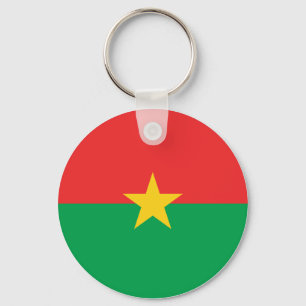 Burkina Faso Flag Key Ring