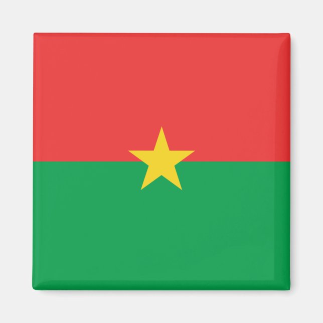 Burkina Faso Flag Magnet (Front)