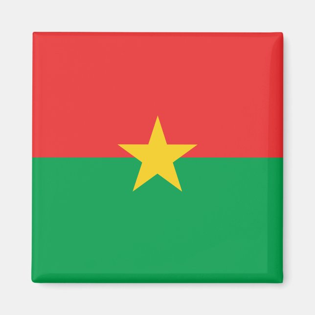 Burkina Faso Flag Magnet (Front)