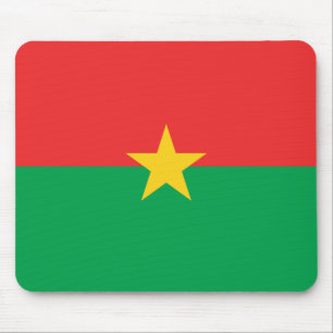 Burkina Faso Flag Mouse Mat