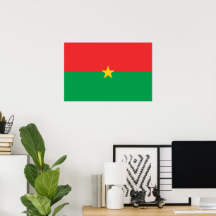 Burkina Faso flag Poster
