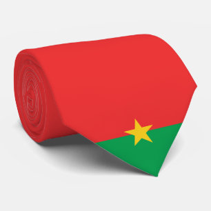 Burkina Faso Flag Tie