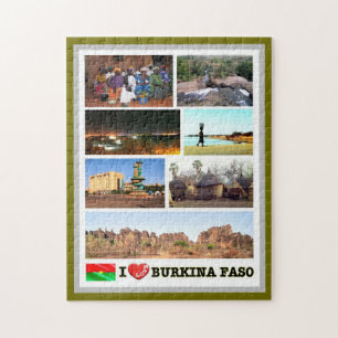 Burkina Faso - I Love - Jigsaw Puzzle