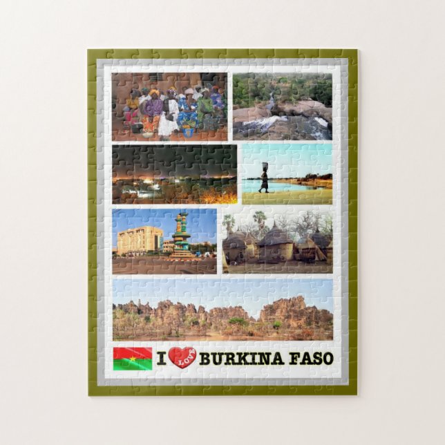 Burkina Faso - I Love - Jigsaw Puzzle (Vertical)