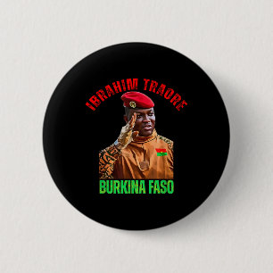 Burkina Faso- Ibrahim Traoré Thomas Sankara 6 Cm Round Badge