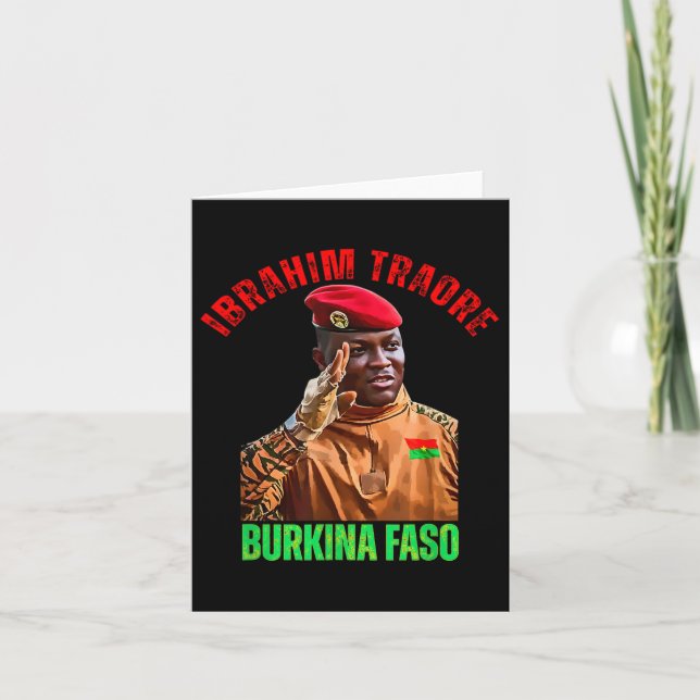 Burkina Faso- Ibrahim Traoré Thomas Sankara  Card (Front)