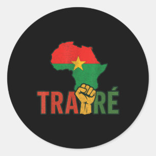 Burkina Faso-ibrahim Traoré _ Thomas Sankara Classic Round Sticker