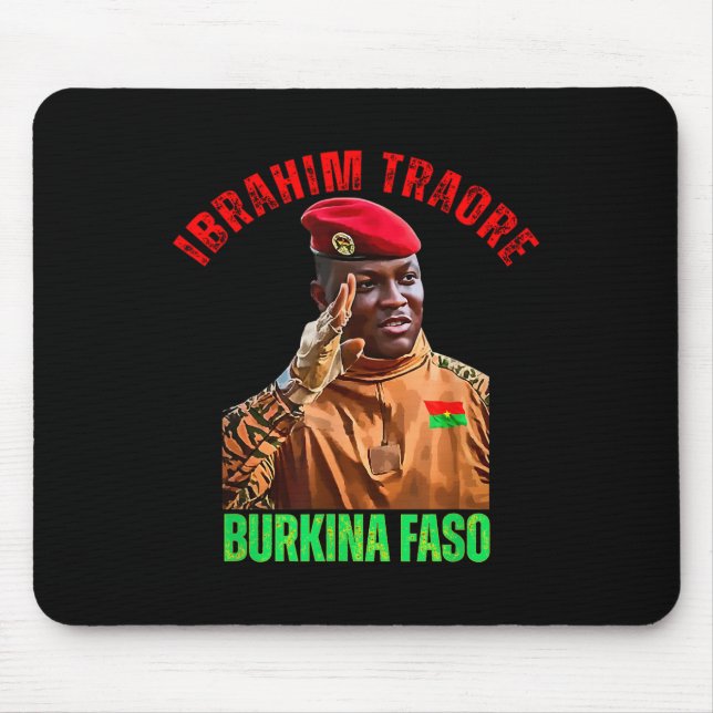 Burkina Faso- Ibrahim Traoré Thomas Sankara  Mouse Mat (Front)