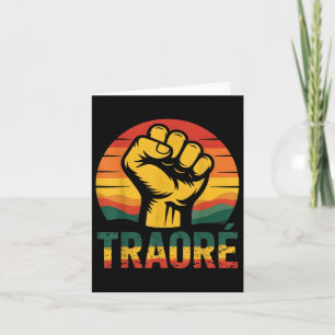 Burkina Faso-ibrahim Traoré _ Thomas Sankara T-shi Card