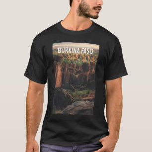 Burkina Faso Illustration Travel Art Vintage T-Shirt