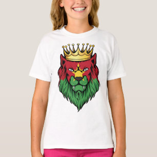 Burkina Faso Lion King Flag  T-Shirt
