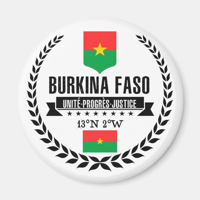 Burkina Faso Magnet (Front)