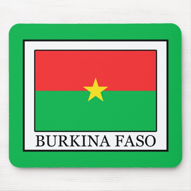 Burkina Faso Mouse Mat (Front)