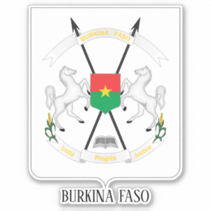 Burkina Faso National Coat Of Arms Patriotic