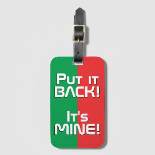 Burkina Faso National Flag Funny Patriotic Luggage Tag
