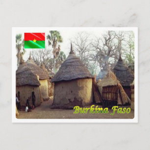 Burkina Faso - Traditional Homes - Postcard