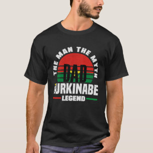 Burkinabe Burkina Faso Burkinabe Flag Fathers Day T-Shirt