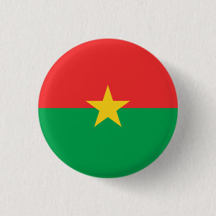 Burkinabé Flag, Flag of Burkina Faso 3 Cm Round Badge