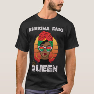 Burkinabe Queen African Queen Burkina Faso Flag Bu T-Shirt