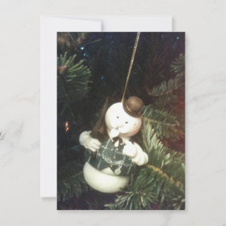 Burl Ives Snowman Christmas Postcard