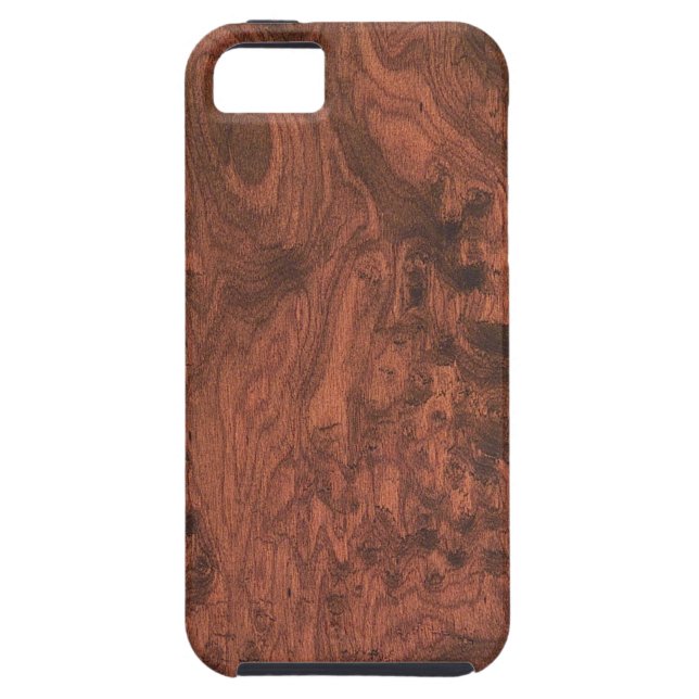 Burl Mahogany Wood Texture Case-Mate iPhone Case (Back)