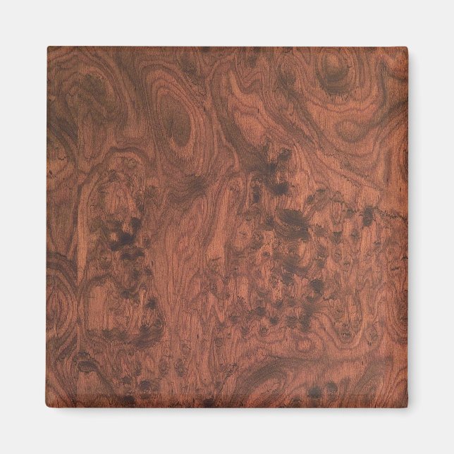 Burl Mahogany Wood Texture Magnet (Front)