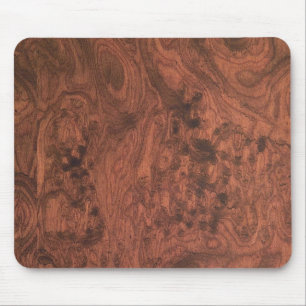 Burl Mahogany Wood Texture Mouse Mat