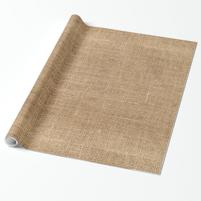 Burlap 1 Wrapping Paper (Unrolled)