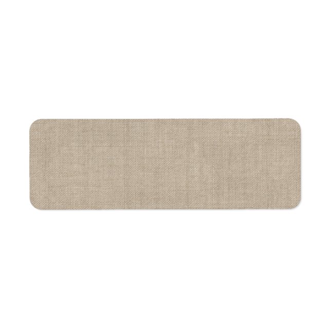 Burlap Address Label (Front)