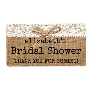 Burlap and Lace Bridal Shower