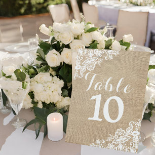 Burlap And Lace Rustic Country Wedding Pedestal Sign