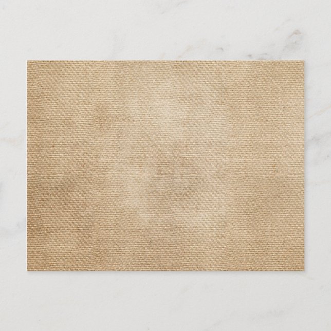 Burlap Background Postcard (Front)