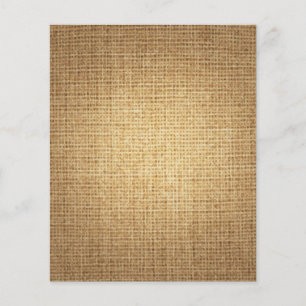 Burlap Background Template Flyer