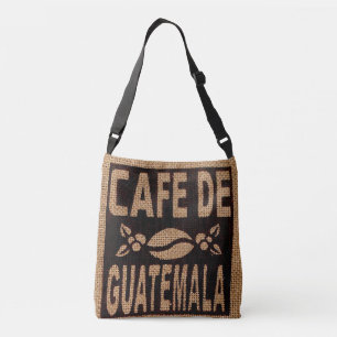 BURLAP COFFEE BAG PURSE TOTE FAUX, GUATEMALA