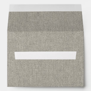 Burlap Envelope