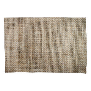 Burlap Hessian Background Texture Pillowcase