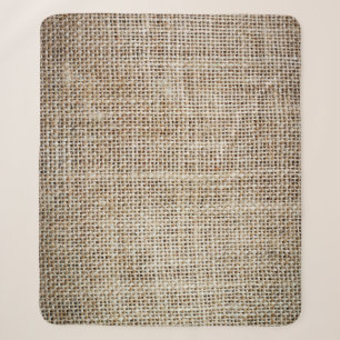 Burlap Hessian Background Texture Sherpa Blanket