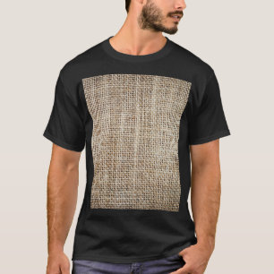 Burlap Hessian Background Texture T-Shirt