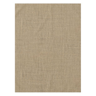 Burlap in Natural Beige Tablecloth