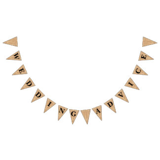 Burlap Jute Bunting "Wedding Advice" Bunting