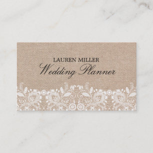 Burlap & Lace Business Card