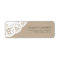 Burlap Lace Doily Return Address Labels