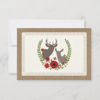 Burlap + Lace Inspired Christmas Deer R.S.V.P.