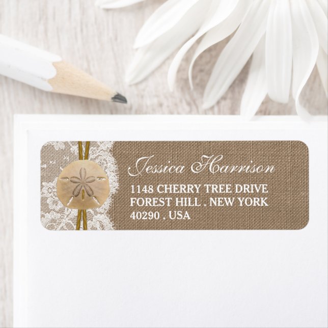 Burlap, Lace & Sand Dollar Beach Bridal Shower (Insitu)