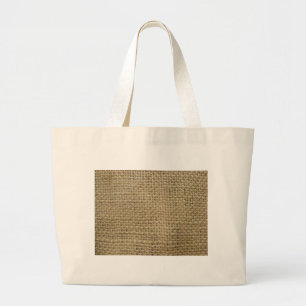 Burlap Large Tote Bag