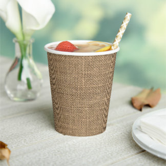 Burlap Paper Cups