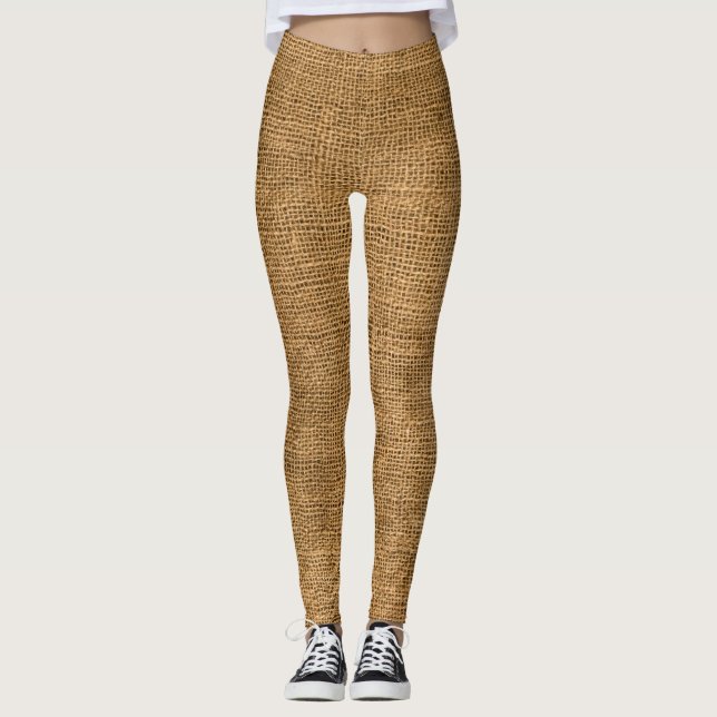 Burlap Potato Sack Leggings (Front)